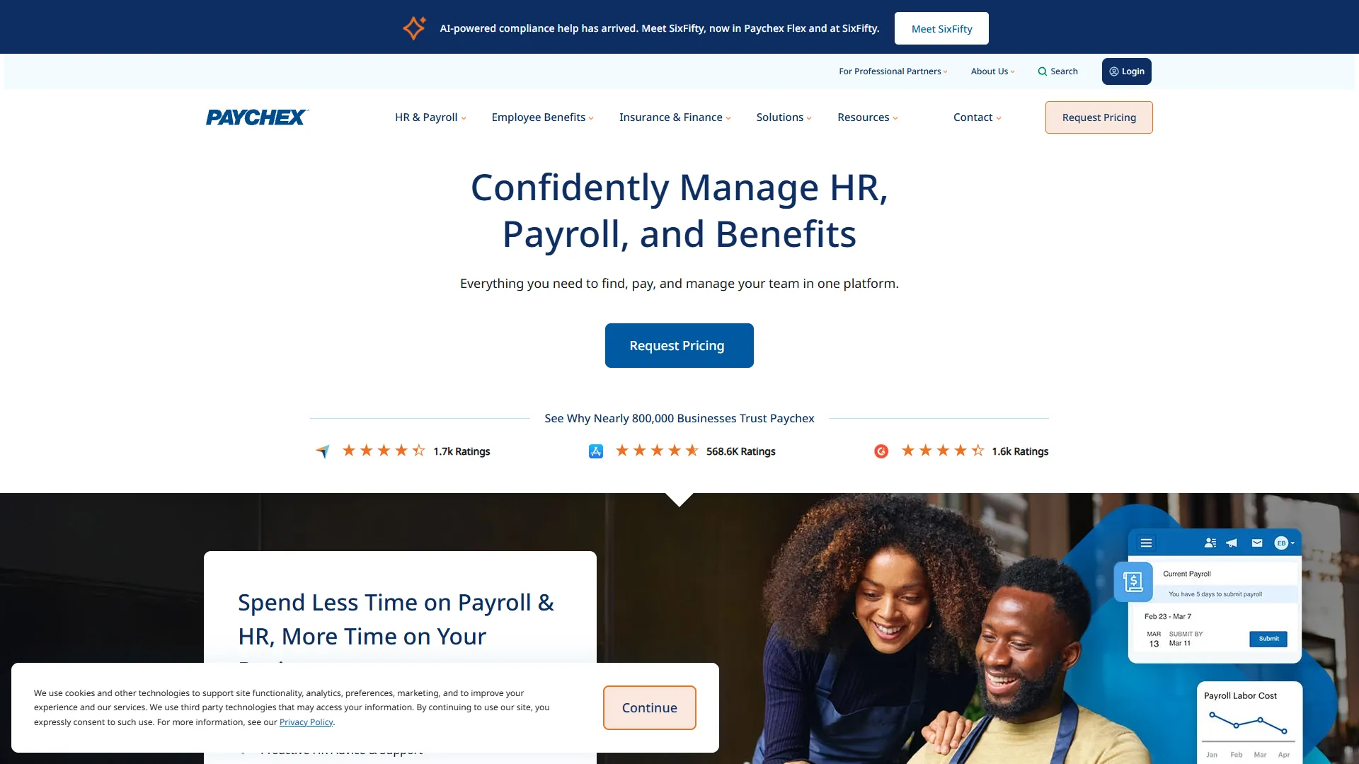 Paychex Screenshot